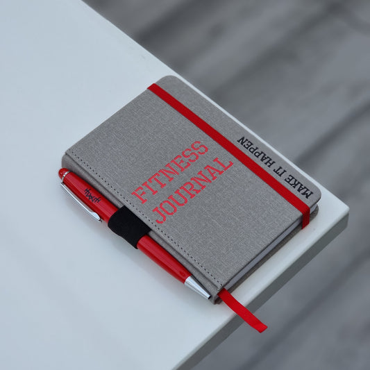 A6 Fitness Journal - Red