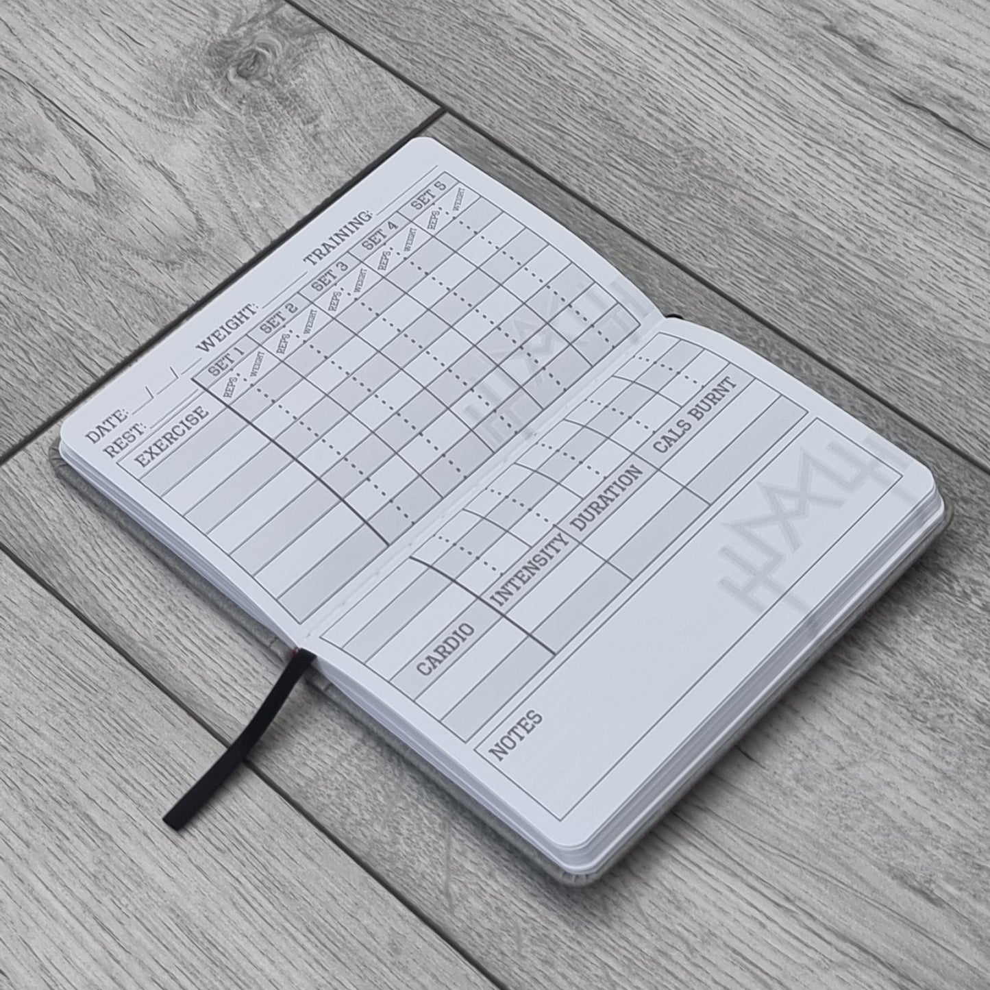 A6 Fitness Journal - Black