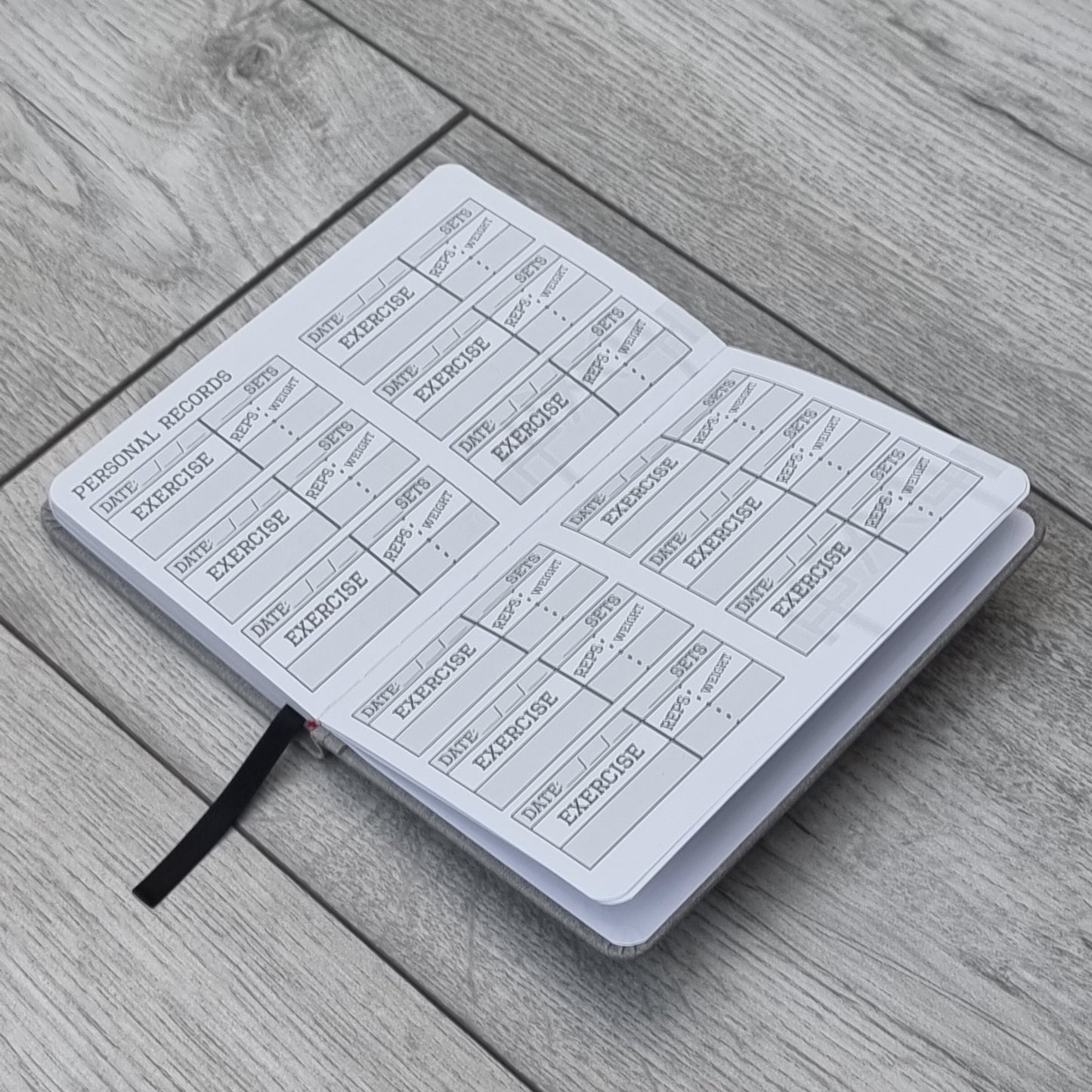 A6 Fitness Journal - Black