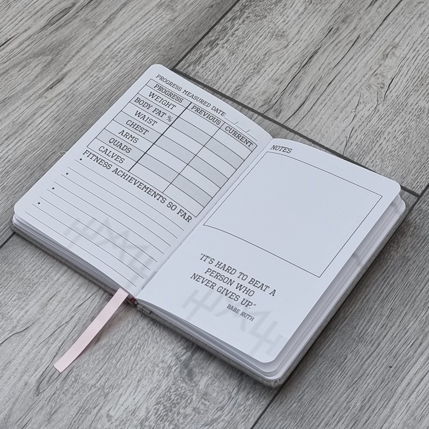 A6 Fitness Journal - Pink