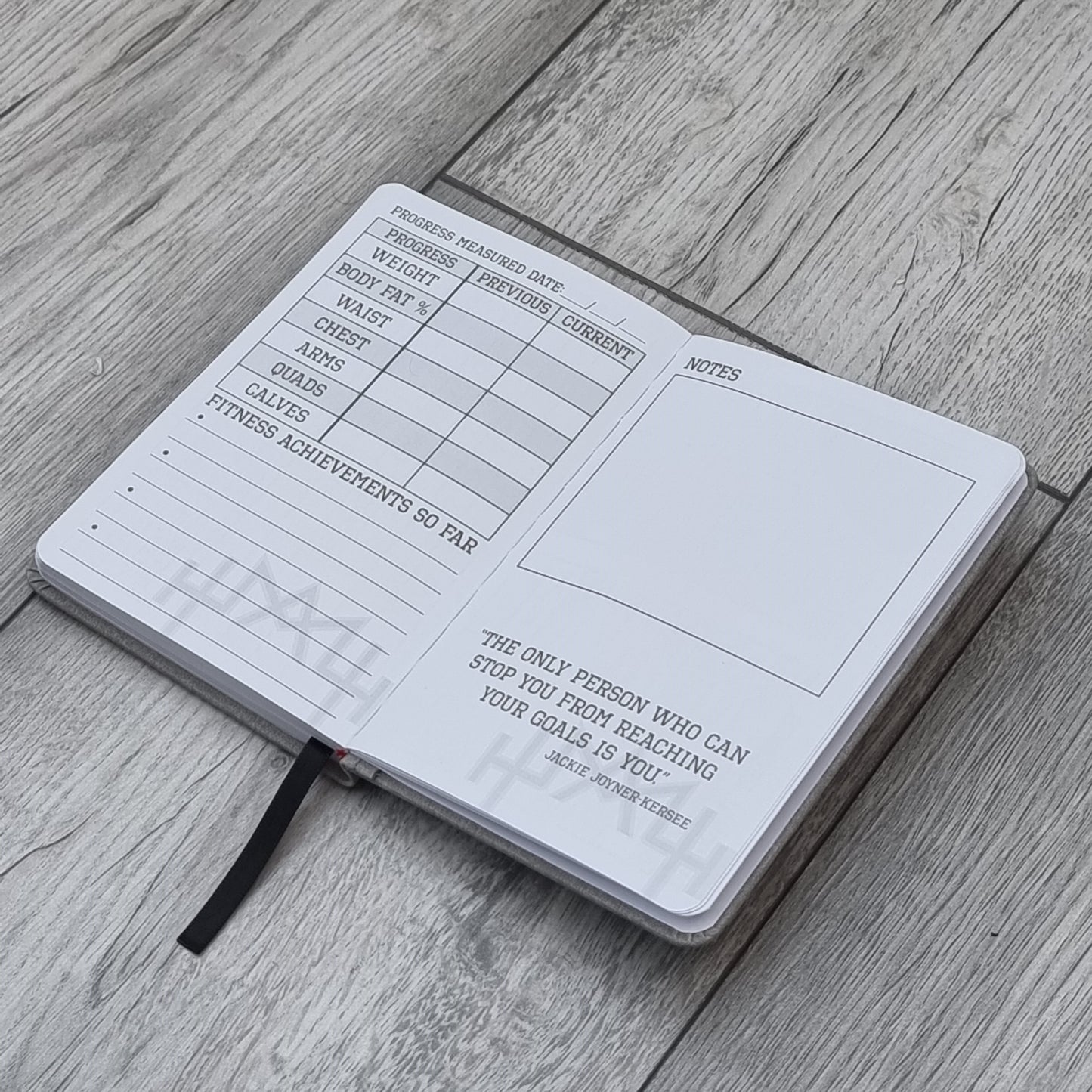 A6 Fitness Journal - Black